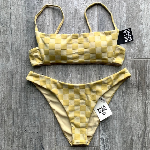 🔥🔥BILLABONG - CHECK BRALETTE HIKE BIKINI SET🔥🔥 - Picture 4 of 10